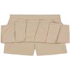Nautica Girl's School Uniform Pleated Pull-on Scooter Skirt with Undershorts, Knit Waistband, Khaki Ruffle, 4 view 2