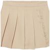 Nautica Girl's School Uniform Pleated Pull-on Scooter Skirt with Undershorts, Knit Waistband, Khaki Ruffle, 4 view 3
