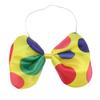 NUOBESTY Polka Dot Bow Tie Decorative Satin Clown Bowknot with Elastic Neckband for Halloween Costume Party Masquerade view 1