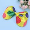 NUOBESTY Polka Dot Bow Tie Decorative Satin Clown Bowknot with Elastic Neckband for Halloween Costume Party Masquerade view 2