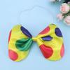 NUOBESTY Polka Dot Bow Tie Decorative Satin Clown Bowknot with Elastic Neckband for Halloween Costume Party Masquerade view 3