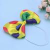 NUOBESTY Polka Dot Bow Tie Decorative Satin Clown Bowknot with Elastic Neckband for Halloween Costume Party Masquerade view 4