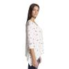 Skinnygirl Women's Lanie Sharkbite Long Sleeve Top, Animal Trace Antique Olive, Small view 2