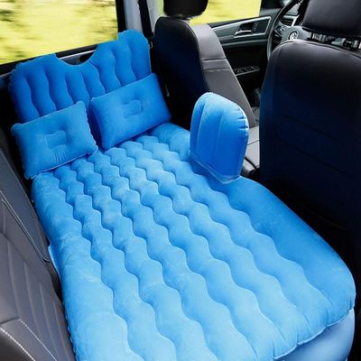 WSJYP Universal Car Air Mattress,Inflatable Back Safety Seats, Air Pump Pillows,Portable Camping Blow Up Bed,Waterproof Leak Proof,Blue