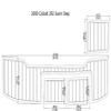 ZY 2000 Cobalt 292 Swim Step Pad EVA Teak Decking 1/4" 6mm (Grey+Blue) view 1