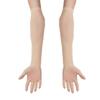 TSSOE Women Adult Sexy Mesh See Through Full Finger Long Gloves Sheer Opera Gloves Party Fancy Costume Accessory Nude Mesh One Size view 4