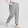 PEHMEA Women's Winter Sherpa Lined Pants Fleece Warm Joggers Sweatpants Workout Athletic Pant (Light Grey, X-Small) view 4