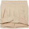 Nautica Girl's School Uniform Pleated Pull-on Scooter Skirt with Undershorts, Knit Waistband, Khaki Ruffle, 6X view 3
