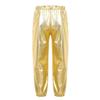 Kaerm Kids Girls Metallic Hip Hop Street Dance Leggings Trousers Workout Sports Active Jogger Pants Performance Gold 6 view 2
