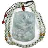 3.1" China Certified Grade A Nature Jadeite Jade Auspicious Dragon Hand Carved Necklace Pendant 2155 view 1