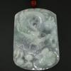 3.1" China Certified Grade A Nature Jadeite Jade Auspicious Dragon Hand Carved Necklace Pendant 2155 view 3