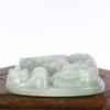 3.1" China Certified Grade A Nature Jadeite Jade Auspicious Dragon Hand Carved Necklace Pendant 2155 view 4