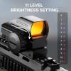 EZshoot Reflex Sight with 4 Reticles Red Dot Sight, Reflex Holographic Optic Scope with 20mm Rail Mount Absolute Co-Witness view 4