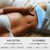 CULAYII Ladies Cotton Bikini Panties, High-Cut Full Coverage Stretch Cool Soft Womens Underwear Packs - 10 Pack, M view 2