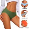 CULAYII Ladies Cotton Bikini Panties, High-Cut Full Coverage Stretch Cool Soft Womens Underwear Packs - 10 Pack, M view 4