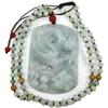 3.0" China Certified Grade A Nature Jadeite Jade Auspicious Dragon Hand Carved Necklace Pendant 2151 view 2