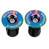 1 Pair Aluminum Bike Handlebar End Plugs Expanding Locking Bar End Caps for Road Bike Mountain Bike MTB BMX Fixie Bar End for Handlebar Grip (Red) view 2