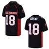 Kekambas Men's #18 Paul Crewe Mean Machine The Longest Yard Movie American Football Jersey Stitched Size M Black view 1