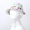 Aislor Baby Girls Sun Protection Hats Hawaii Kids Floral Wide Brim Adjustable Summer UPF 50+ Tropical Style Red Triangle S view 4