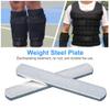 BEYST Weighted Vest Steel Plates Adjustable Rustproof Strength Training Weight Long Steel Plate w/Round Head for Loading Leg Guards Weighted Vest view 4