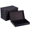 BENECREAT 6 Pack Black Necklace Gift Box 7.8x5x1.2 Cardboard Jewelery Boxes Kraft Paper Box with Sponge for Necklace, Earring, Mother's Day Gift Packaging view 1