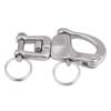 for quick release shackles Senyar Snap Shackle, 316 Stainless Steel Jaw Swivel Snap Shackle for Sailboat Spinnaker Halyard Sailing Rigging Shackles(70mm) view 3