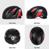 EASTINEAR Adults Bike Helmet Magnetic Goggle Cycling Helmet with USB Rechargeable Taillight for Men Women Mountain & Road Bicycle Helmet Magnetic Shield Size M/L (Black Red) view 2