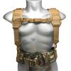 MELOTOUGH Tactical Outdoor H-Harness Duty Belt Suspenders (Khaki) -Tactical Duty Belt not Included view 1