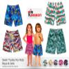 The Season Essentials Funny Summer Swim Trunks for Kids, Quick Dry Swim Shorts for Boys and Girls, Bathing Suits, Swimwear, Swim Shorts Designs, Quick Dry Nylon Shorts, Lovely Bunny, 11-12T view 2