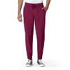 WonderWink W123 Men's Cargo Jogger Scrub Pant, Wine, 2X view 1