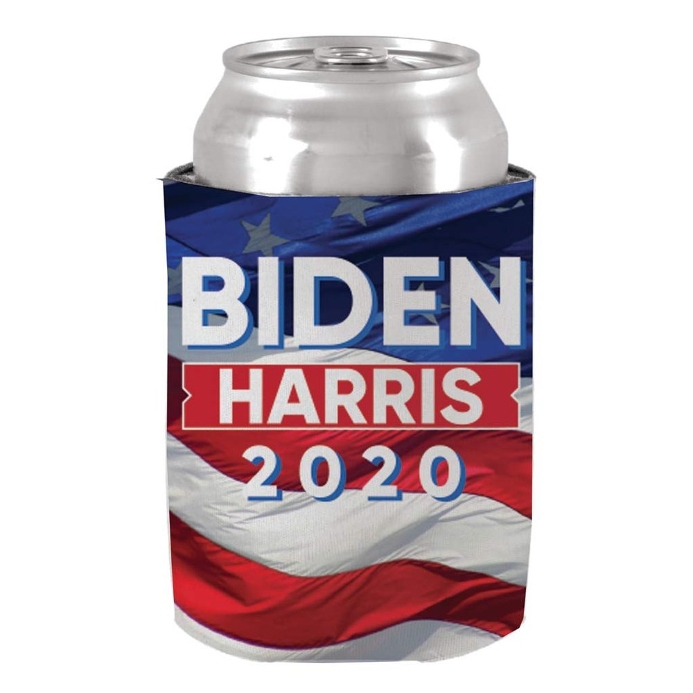 Biden Harris 2020 Can Cooler Set, Full Color, Set of (12)