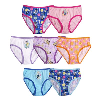 Handcraft Over The Moon 7pk 100% Combed Cotton Underwear with Fei Fei and Gobi in sizes 4, 6, 8