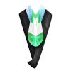GRADWYSE Education Master Hood Graduation Master Degree Hood, Various College Colors Available Light Blue (Green/White) view 1