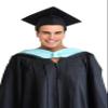 GRADWYSE Education Master Hood Graduation Master Degree Hood, Various College Colors Available Light Blue (Green/White) view 2