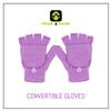 PEAK 2 PEAK Girls Purple Earmuff and Convertible Fingerless Gloves Winter Set [4014] view 3