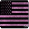 ELITE OUTDOORS MFG Black and Pink Distressed American Flag Gun Cleaning MAT 12inch x 22inch. Made in The USA! Free Wallet Bottle Opener Included view 1