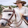 CHALLENGER Horse Western English Leather Beaded Bitless Sidepull Bridle Reins 77RS15MG-F view 3