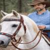 CHALLENGER Horse Western English Leather Beaded Bitless Sidepull Bridle Reins 77RS15MG-F view 4