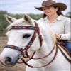 CHALLENGER Horse Western Leather Beaded Bitless Sidepull Bridle Reins 77RS16MG-F view 3