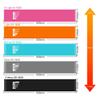 Alluring Resistance Loop Exercise Bands for Home Fitness, Stretching, Strength Training, Physical Therapy, Workout Bands, Pilates Flexbands, Set of 5 (Black Gray, Blue, Orange, Pink) view 2