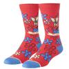 Cool Socks  SpongeBob Baby Krab Crew Sock, Unisex Medium Cartoon Graphic Print, Funny Nickelodeon Novelty Sock for Men & Women, Bright Red Character Design, Great Gift for Fans, Holidays & Everyday view 3