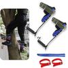 HTTMT- Tree/Pole Climbing Spike Set Safety Belt Strap Rope Adjustable Stainless Steel [P/N: ET-OUTDOOR002-RAW] view 1