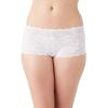 b.tempt'd by Wacoal Women's Inspired Eyelet Boyshort, White, Medium view 1