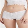 b.tempt'd by Wacoal Women's Inspired Eyelet Boyshort, White, Medium view 3