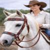 CHALLENGER Horse Western English Leather Beaded Bitless Sidepull Bridle Reins 77RS17MG-F view 3
