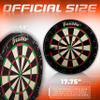Franklin Sports Professional Grade A Staple Free Dartboard - Regulation Size Dartboard - 18" Inch Bristle Dartboard - Self Healing view 2