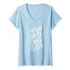 Womens Nerdy Dirty Inked & Curvy - Tattoo Woman Girl Nerd V-Neck T-Shirt view 1