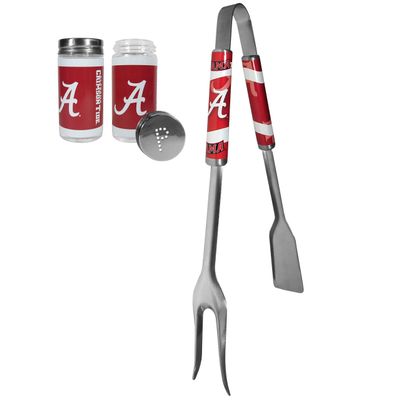 Siskiyou Sports NCAA Alabama Crimson Tide Unisex 3 in 1 BBQ Tool and Season Shaker, Team Colors, One Size