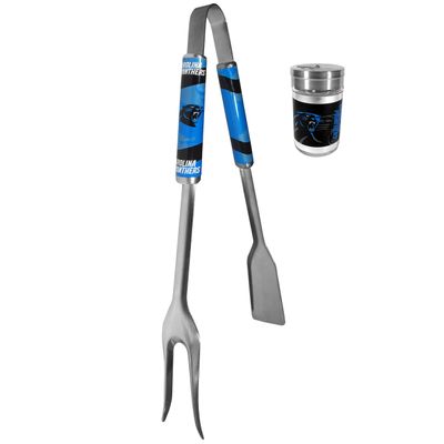 Siskiyou Sports NFL Carolina Panthers Unisex 3 in 1 BBQ Tool and Salt & Pepper Shaker, Team Colors, One Size