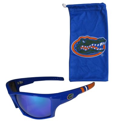 NCAA Florida Gators Unisex Edge Wrap Sunglass and Bag Set, Team Colors, One Size